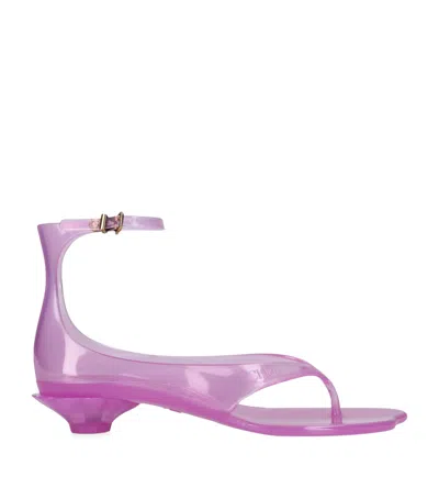 Chloé Chloe Women Fluo Pink Tpu Chloe Jelly Thong Sandals In Pink Fizz