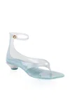 Chloé Jelly Sandals With Ankle Strap And Transparent Design In Blue