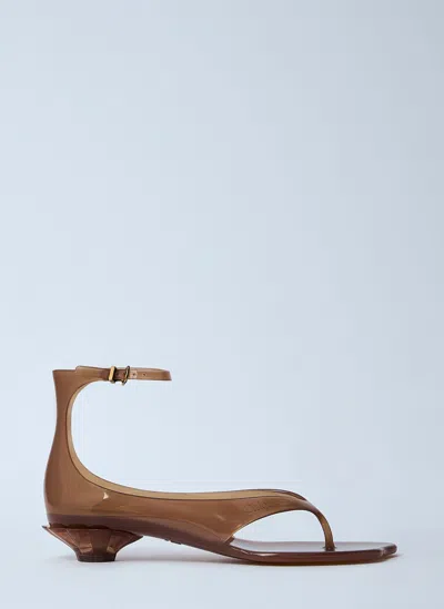 Chloé Chloe Women Biscuit Tpu Chloe Jelly Thong Sandals In Brown