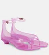 Chloé Chloe Women Fluo Pink Tpu Chloe Jelly Thong Sandals In Pink