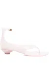 Chloé Strap Sandals Toe Transparent Design Ankle In Pink