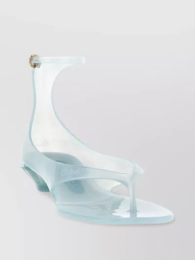 Chloé Jelly Sandals With Ankle Strap And Transparent Design In Spearmint