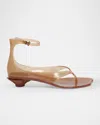 Chloé Jelly Brown Sandals With Logo Imprinted On The Side And Ankle Buckle Closure In Tpu Woman In Brown
