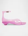Chloé Chloe Women Fluo Pink Tpu Chloe Jelly Thong Sandals In Pink Fizz