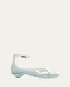 Chloé Jelly Sandals With Ankle Strap And Transparent Design In Spearmint