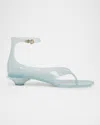 Chloé Jelly Sandals With Ankle Strap And Transparent Design In Spearmint