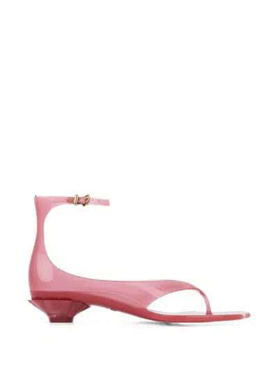 Chloé Jelly Thong-strap Buckle-fastening Sandals In Pink