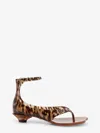 Chloé Jelly Flip-flop Sandals Tropical Print Shell Heel In Animal Print