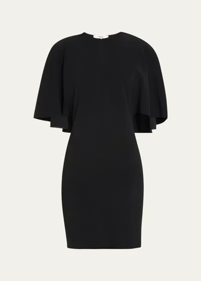 Chloé Jersey Mini Dress With Shawl Back In Black