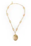 Chloé Elixir Coin Pendant Necklace In Gold
