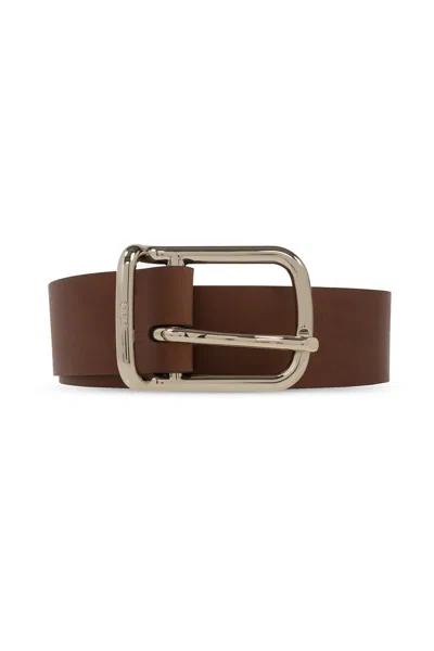 Chloé Joe Buckle Belt In Brown