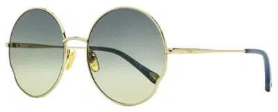 Chloé Joni Round-frame Sunglasses In Gold