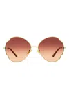 Chloé Joni Sunglasses In Gold