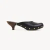 Chloé Judith Kitten Heel Clog In Black
