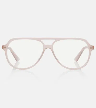 Chloé Judy Aviator Glasses In Pink