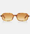 Chloé Judy Rectangular Sunglasses In Brown