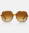 Chloé Judy Round-frame Tortoiseshell Acetate Sunglasses In Brown