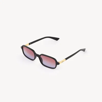 Chloé Judy Rectangle-frame Acetate Sunglasses In Brown