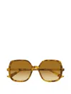 Chloé Judy Round-frame Tortoiseshell Acetate Sunglasses In Yellow