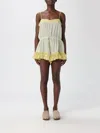 Chloé Ruffled Spaghetti Strap Dress In White