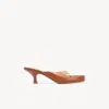 Chloé Junie Leather And Tpu Thong Sandals In Brown