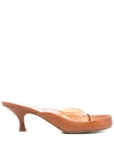 CHLOÉ JUNIE HEELED SANDALS