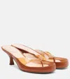 Chloé Junie Leather And Tpu Thong Sandals In Multi