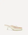 Chloé Junie Kitten Heel Mule In White