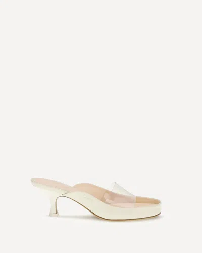 Chloé Junie Mules Sandals In White