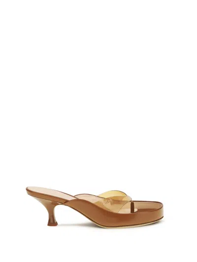 Chloé Junie Sandals In Brown