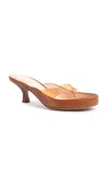 Chloé Junie Leather And Tpu Thong Sandals In Brown