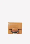 Chloé Kattie Crossbody Bag In Calf Leather In Brown
