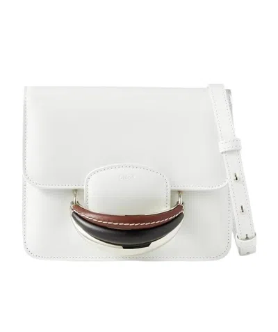 Chloé Kattie Flip Shoulder Bag In White