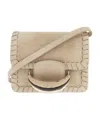 Chloé Chloe Sand Suede Kattie Clutch In Nude