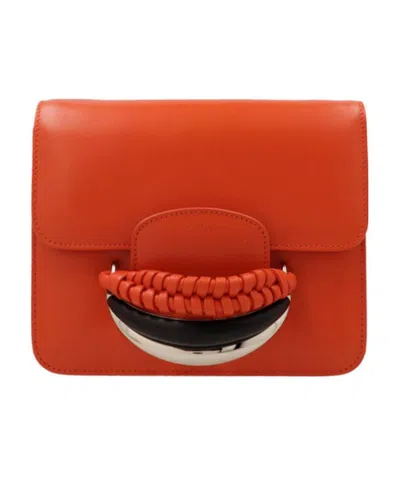 Chloé Kattie Leather Crossbody Bag In Red