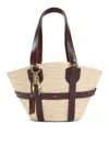 Chloé Kerala 25 Raffia Shoulder Bag In Brown