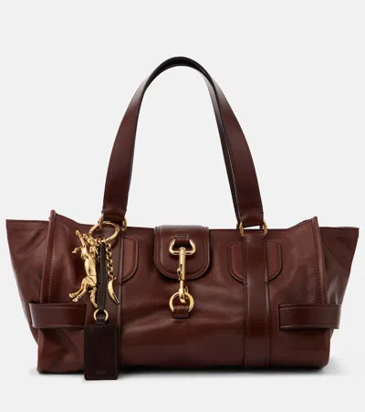 Chloé Kerala 25 Shoulder Bag In Vegetable Tanned Leather In Brown