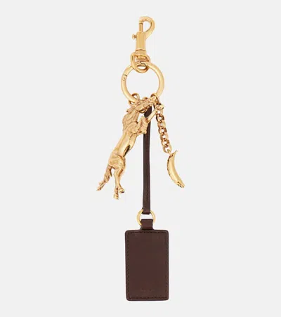 Chloé Kerala 25 Tag Charm In Brass Gold Size Onesize 100% Bronze