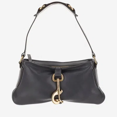 Chloé Kerala 25 Leather Shoulder Bag In Navy Blue