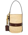 Chloé Chloe Kerala 25 Raffia Bucket Bag