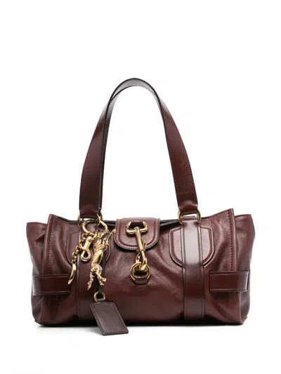 Chloé Smooth Leather Kerala 25 Shoulder Bag In Brown