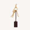Chloé Kerala 25 Tag Charm In Brass In Gold