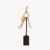 Chloé Kerala 25 Tag Charm In Brass Gold Size Onesize 100% Bronze In Gold