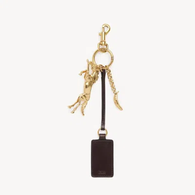 CHLOÉ KERALA 25 TAG CHARM IN BRASS GOLD SIZE ONESIZE 100% BRONZE