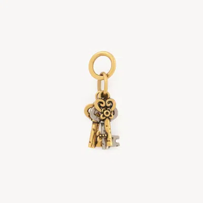 Chloé Key Charm In Brass Gold Size Onesize 100% Brass