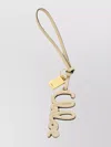 Chloé Bijou De Sac Logo En Cuir Brillant Femme Blanc Taille Onesize 100% Cuir De Veau, Laiton In Beige