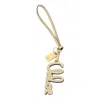 Chloé Bijou De Sac Logo En Cuir Brillant Femme Blanc Taille Onesize 100% Cuir De Veau, Laiton In Beige
