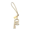 Chloé Bijou De Sac Logo En Cuir Brillant Femme Blanc Taille Onesize 100% Cuir De Veau, Laiton In Beige