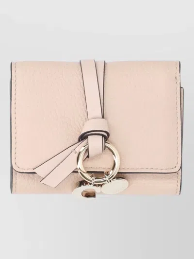 Chloé Keyring Wallet Foldable Design Decorative Ring