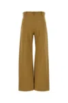 Chloé Wool Grain De Poudre Flare Leg Pants In Brown